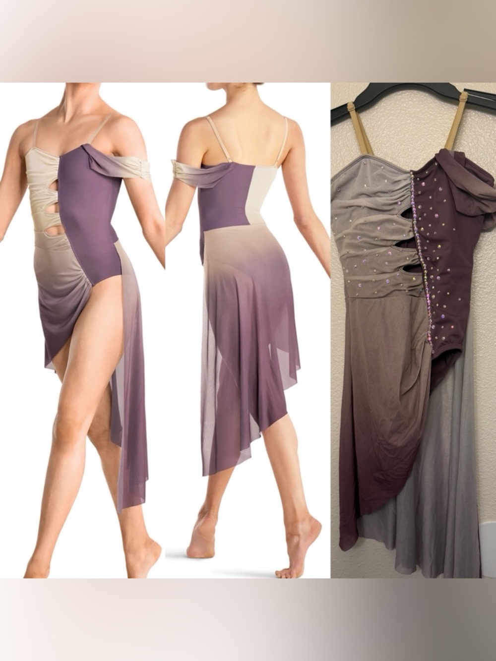 Tenth House solo Dance costume lavender dress  NEXUS TH24189 SA-Small adult